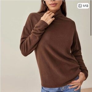 Reformation Brown Kira Sweater